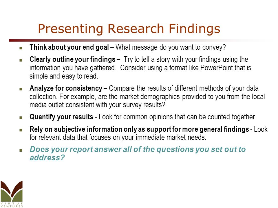 research paper results and findings research paper results and findings